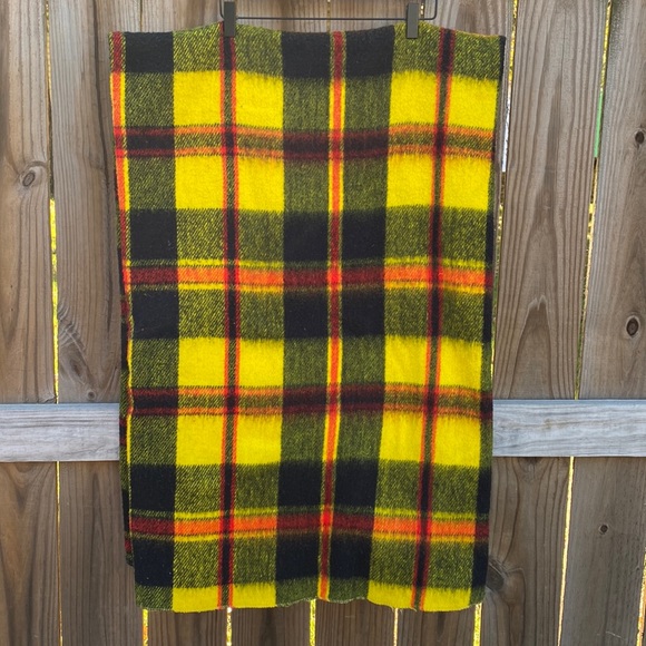 Vintage Bedding Vintage Tartan Plaid Throw Wool Blanket Poshmark